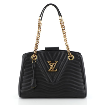 New Wave Chain Tote Quilted Leather