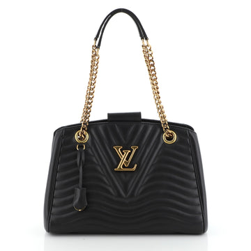 New Wave Chain Tote Quilted Leather