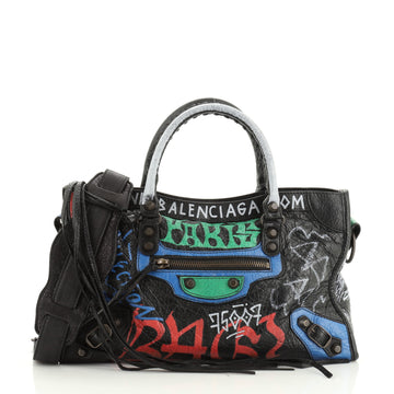 City Graffiti Classic Studs Bag Leather Small
