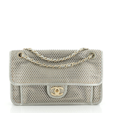 Up In The Air Flap Bag Perforated Leather Medium