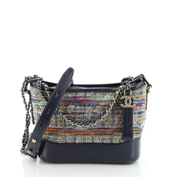 Gabrielle Hobo Quilted Tweed and Calfskin Small