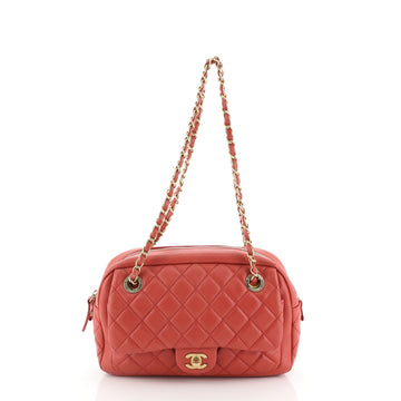 Front Pocket Camera Bag Quilted Lambskin Medium