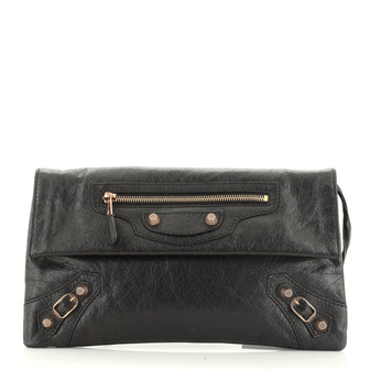 Envelope Clutch Classic Studs Leather
