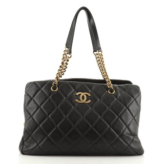 CC Crown Tote Quilted Leather Large