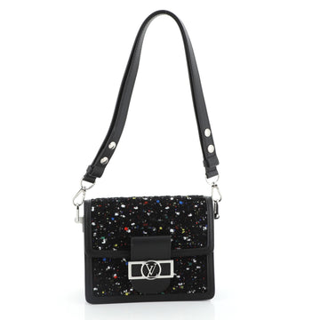 Louis Vuitton Dauphine Shoulder Bag Tweed Mini