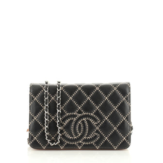 Chanel Timeless Wallet on Chain Quilted Stitched Caviar 