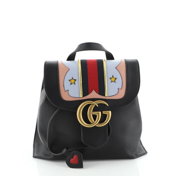 Gucci Web Heart GG Marmont Backpack Leather