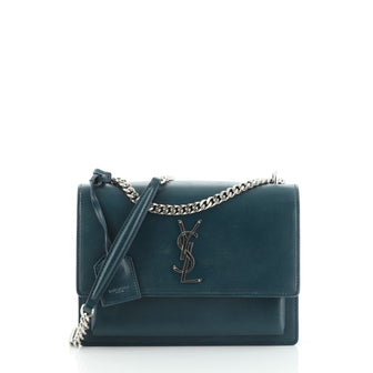 Saint Laurent Sunset Crossbody Bag Leather Medium