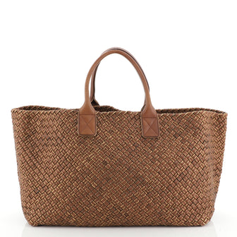 Cabat Tote Metallic Intrecciato Nappa Large