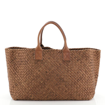 Cabat Tote Metallic Intrecciato Nappa Large