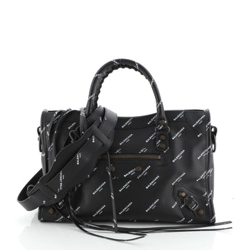 Logo City Classic Studs Bag Leather Small