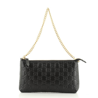 Wrist Wallet Guccissima Leather