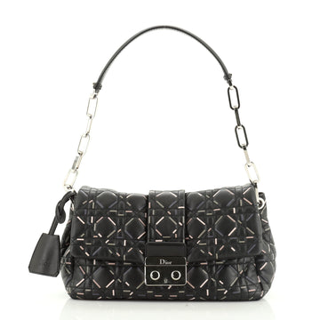New Lock Flap Bag Printed Cannage Quilt Lambskin Small