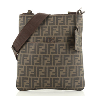 Front Pocket Messenger Bag Zucca Coated Canvas Medium