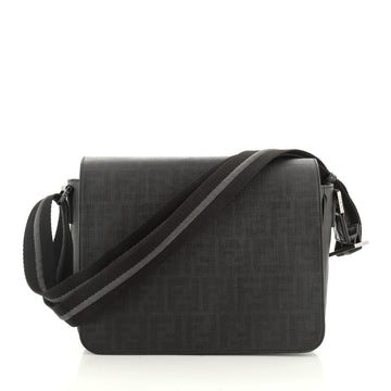 Flap Messenger Bag Zucca Coated Canvas Medium