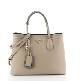 Prada Cuir Double Tote Saffiano Leather Medium