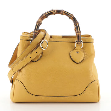 Diana Bamboo Top Handle Tote Leather Small