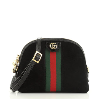 Ophidia Dome Shoulder Bag Suede Small
