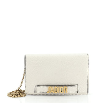 J'Adior Wallet on Chain Leather