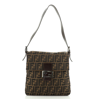 Vintage Flap Bag Zucca Canvas North South