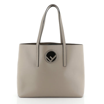 Logo Shopper Tote Leather