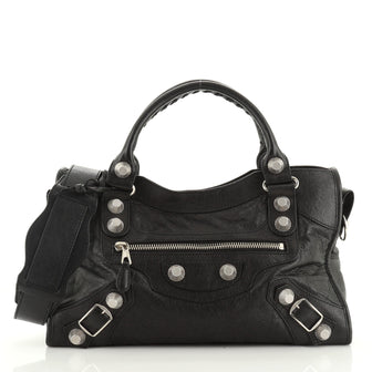 City Giant Studs Bag Leather Medium