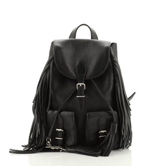 Festival Backpack Fringe Leather Small