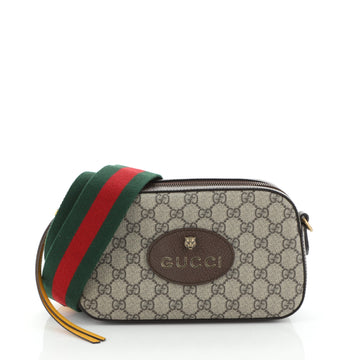 Animalier Camera Messenger Bag GG Coated Canvas