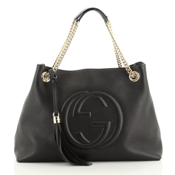 Soho Chain Strap Shoulder Bag Leather Medium