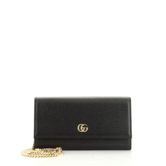 GG Marmont Continental Chain Wallet Leather