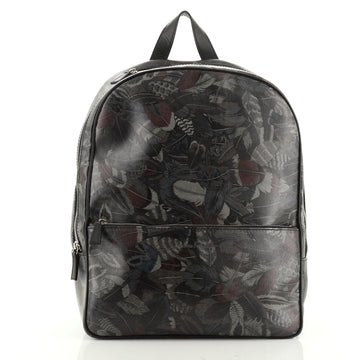 Front Pocket Backpack Printed Leather Medium