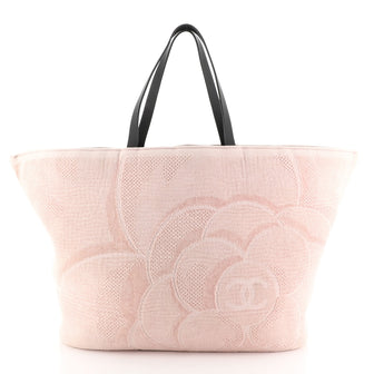 Chanel CC Beach Tote Terry Cloth Medium
