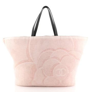 Chanel CC Beach Tote Terry Cloth Medium