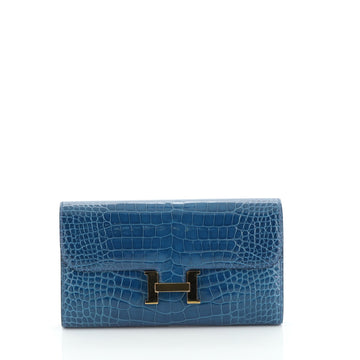 Constance Wallet Shiny Alligator Long