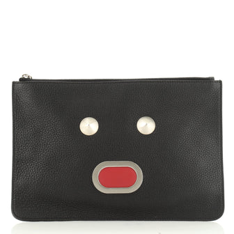 Faces Pouch Leather Medium
