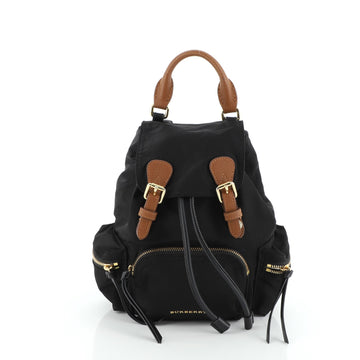 Burberry Rucksack Backpack Nylon with Leather Small