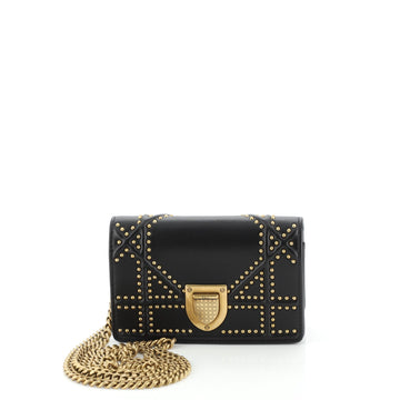 Christian Dior Diorama Wallet on Chain Studded Leather