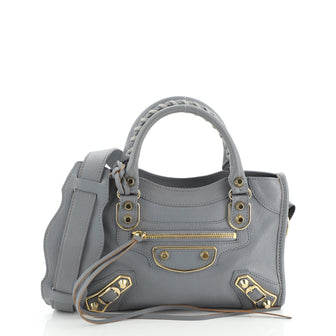 Balenciaga City Classic Metallic Edge Bag Leather Mini