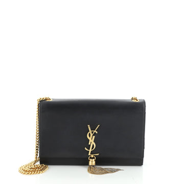 Saint Laurent Classic Monogram Tassel Crossbody Bag Leather Medium