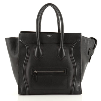 Celine Luggage Bag Grainy Leather Mini