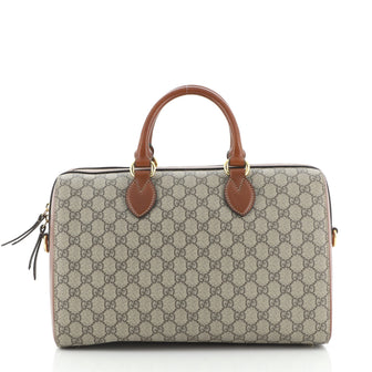 Gucci Convertible Boston Bag GG Coated Canvas Medium