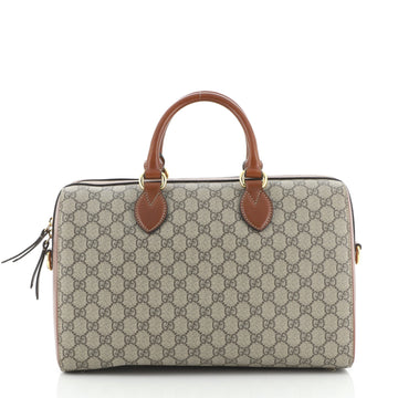 Gucci Convertible Boston Bag GG Coated Canvas Medium