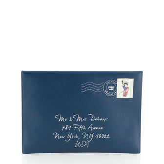 Envelope Clutch Printed Leather Medium