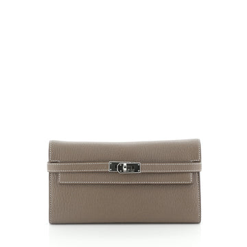 Hermes Kelly Wallet Chevre Mysore Long
