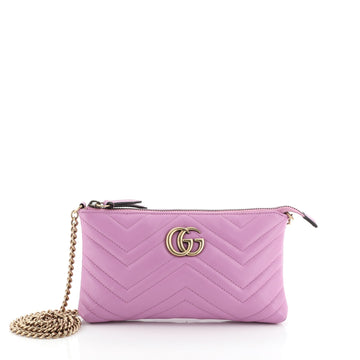 GG Marmont Chain Shoulder Bag Matelasse Leather Mini