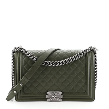 Boy Flap Bag Quilted Calfskin New Medium