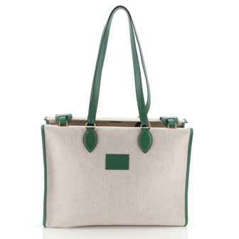 Kaba Tote Toile with Leather 40
