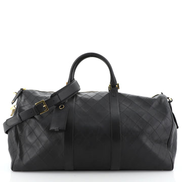 Vintage Diamond Stitch Boston Bag Quilted Lambskin XL