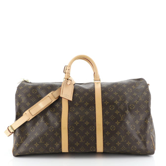 Keepall Bandouliere Bag Monogram Canvas 50