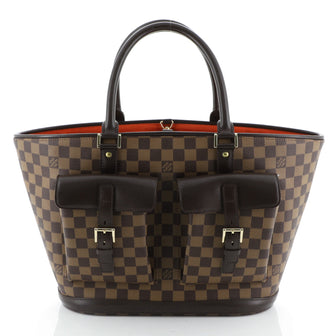 Louis Vuitton Manosque Handbag Damier GM